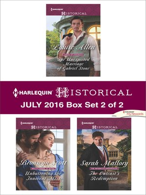 cover image of Harlequin Historical July 2016, Box Set 2 of 2